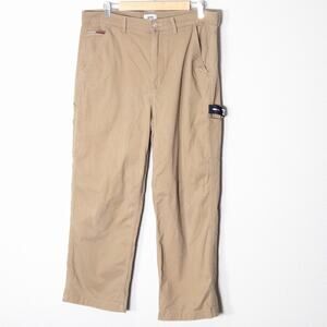 Tommy Jeans Khaki Carpenter Pants Y2K Utility Straight Leg Women’s 28